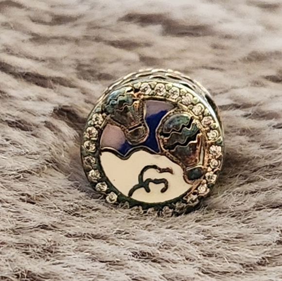 NEW Authentic Pandora Charm.  Charm is brand new but tarnished from storage.  Bu - Picture 1 of 5